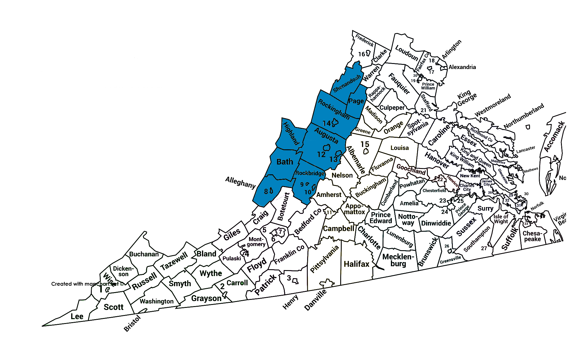Kristina Fischbach Area Map